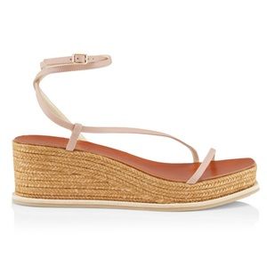 Jimmy Choo. Drive Ankle Strap Espadrille Wedge Sandals. Size 38. NWT